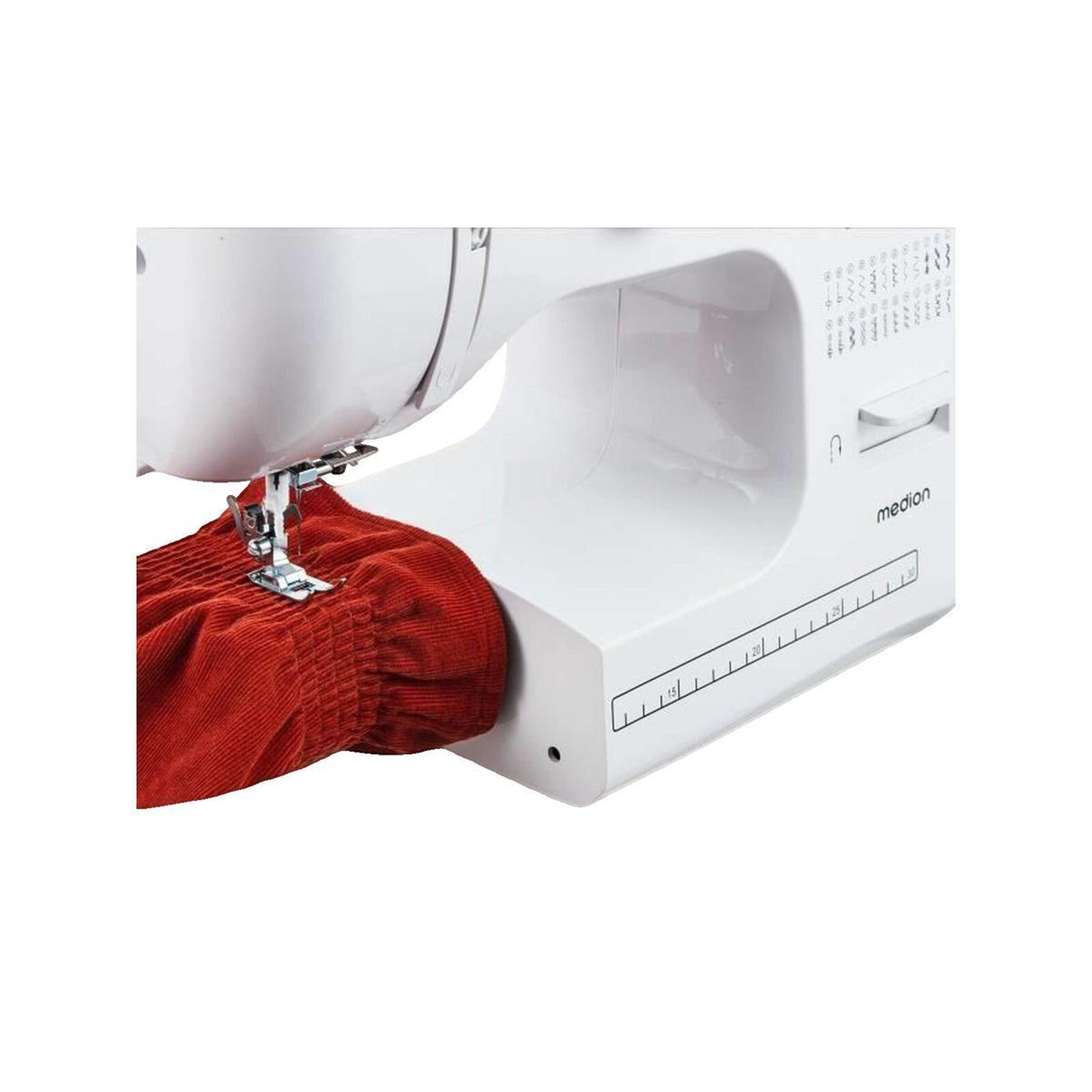 Voir la diapositive 3 : Medion Machine à coudre medion SM 60 blanche avec 24 points de couture