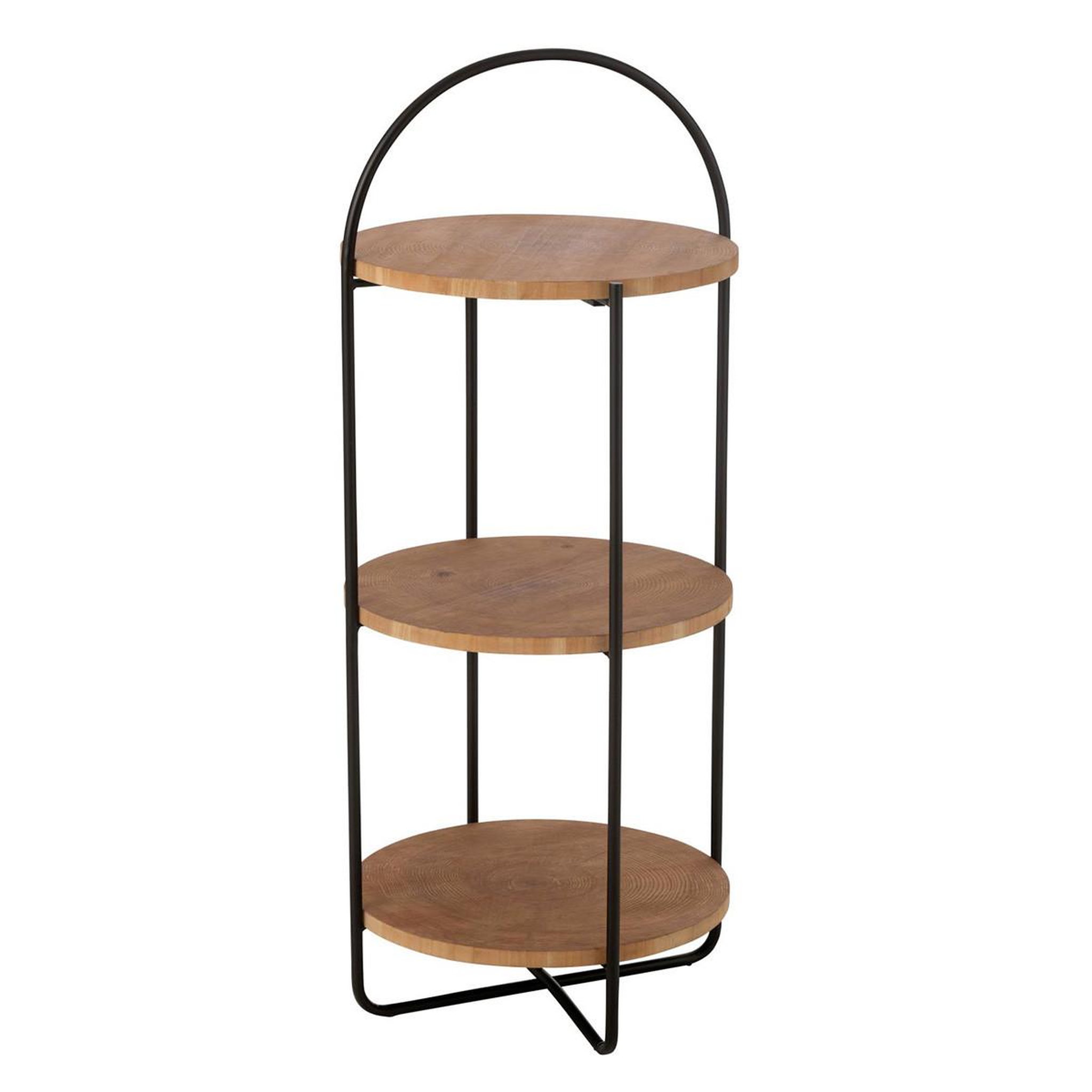 J-LINE Étagère 3 Niveaux  Mia  100cm Naturel