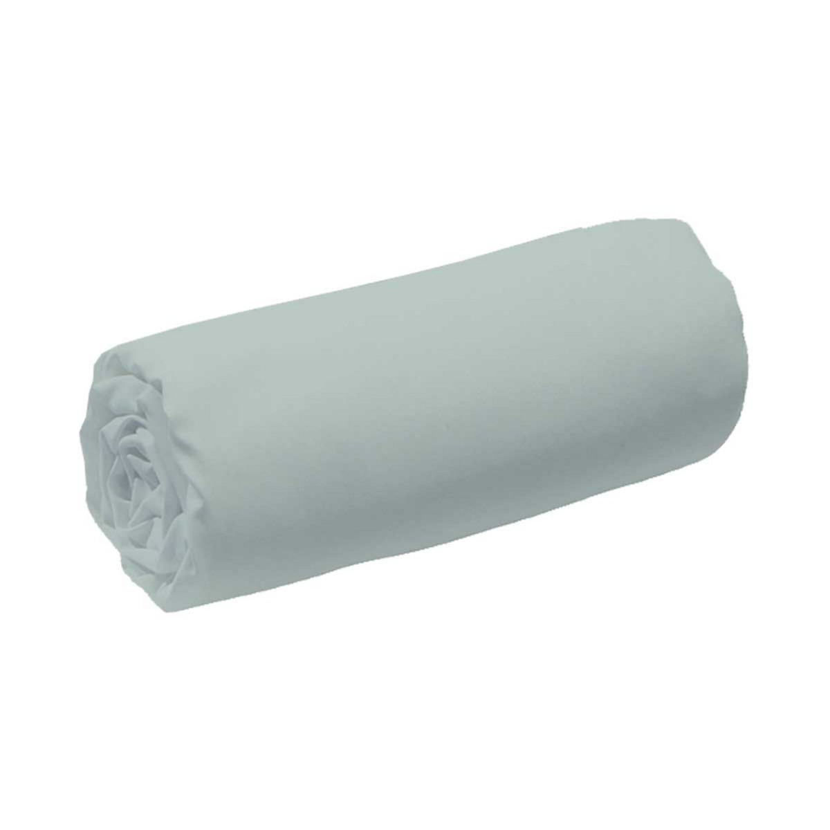 Drap housse uni en satin de coton 70 fils 