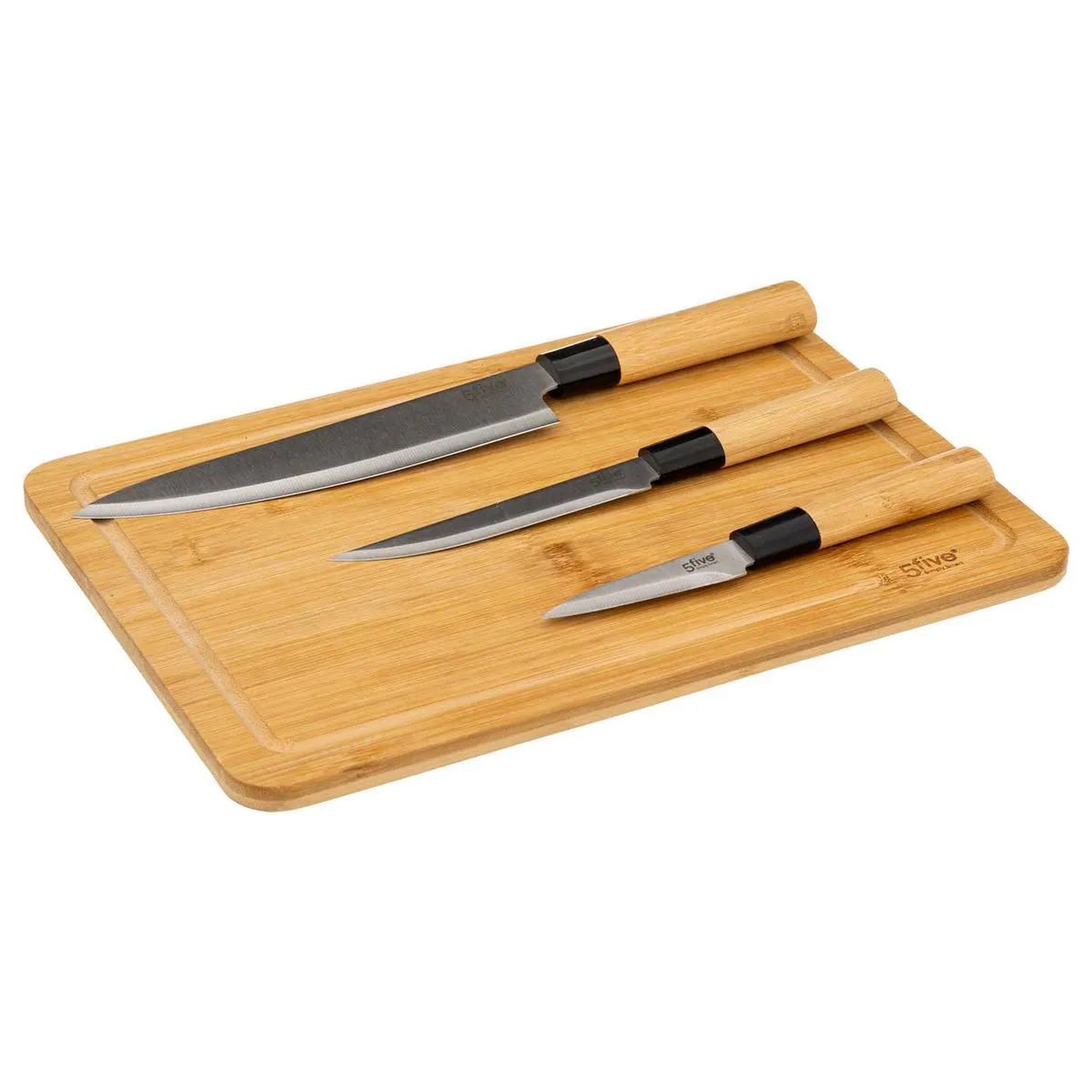 FIVE Planche à Découper & Couteaux  Bambou  35cm Naturel