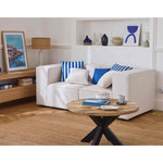 LISA DESIGN Arty - canapé modulable 2 places - en velours côtelé. Coloris disponibles : Gris, Vert, Beige, Orange, Noir, Jaune, Bleu