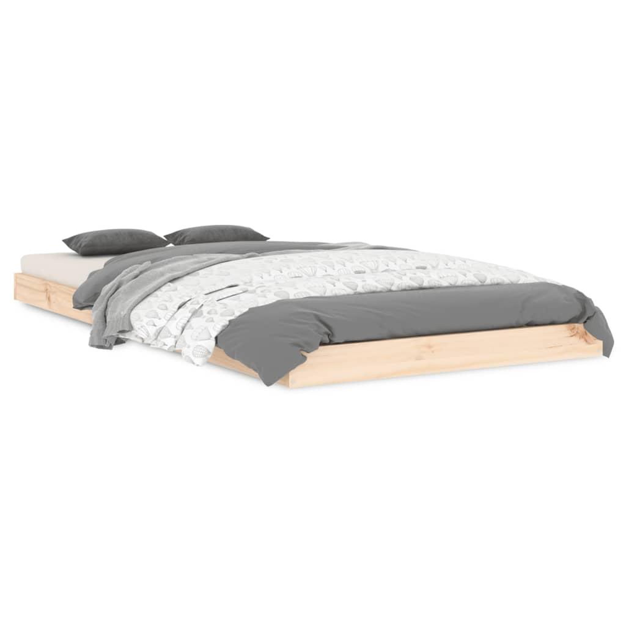 Voir la diapositive 2 : VIDAXL Cadre de lit sans matelas 90x190 cm bois de pin massif
