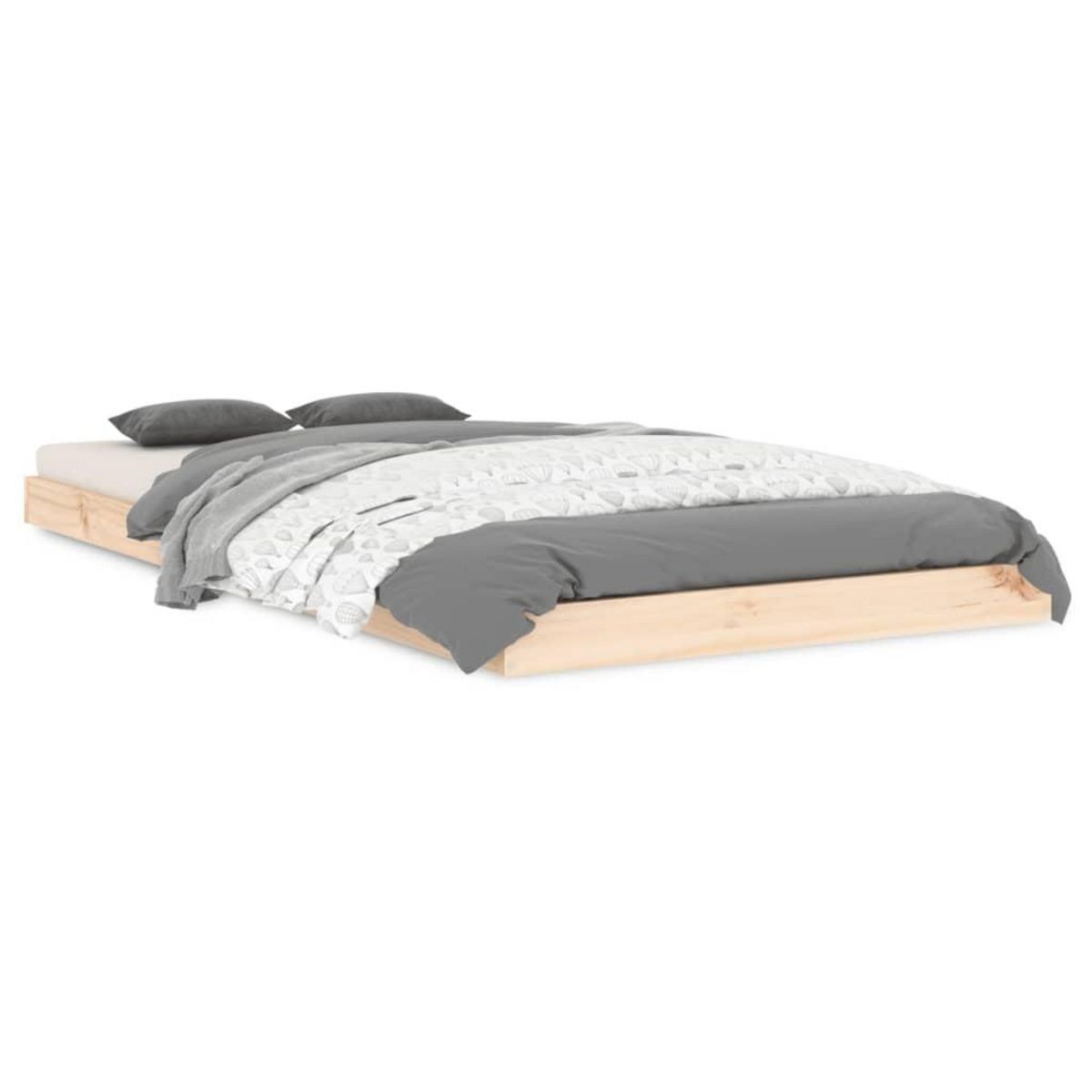 VIDAXL Cadre de lit sans matelas 90x190 cm bois de pin massif
