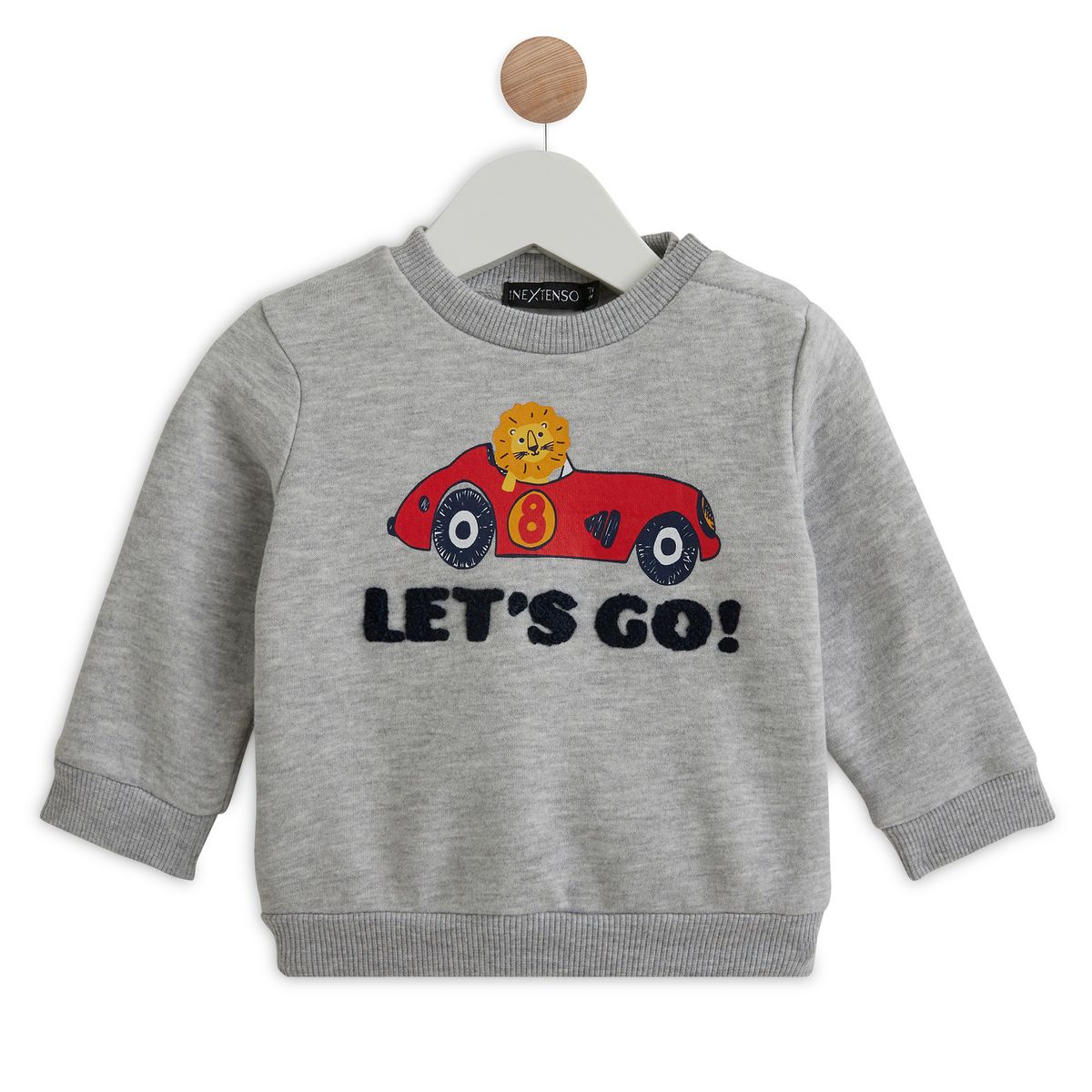 INEXTENSO Sweat col rond molleton coton bio bébé garçon