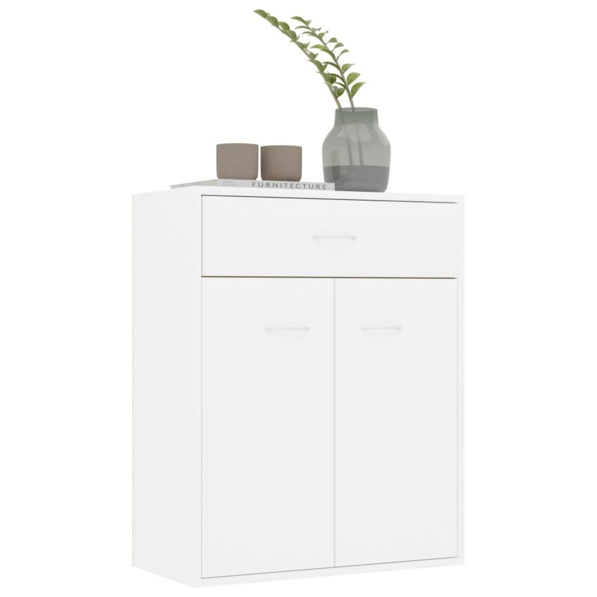 VIDAXL Buffet blanc 60x30x75 cm bois d'ingenierie