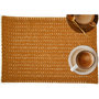 Voir la diapositive 2 : HABITABLE Lot de 6 sets de tables rectangles en jute TORSA - 31 x 45 cm - Marron