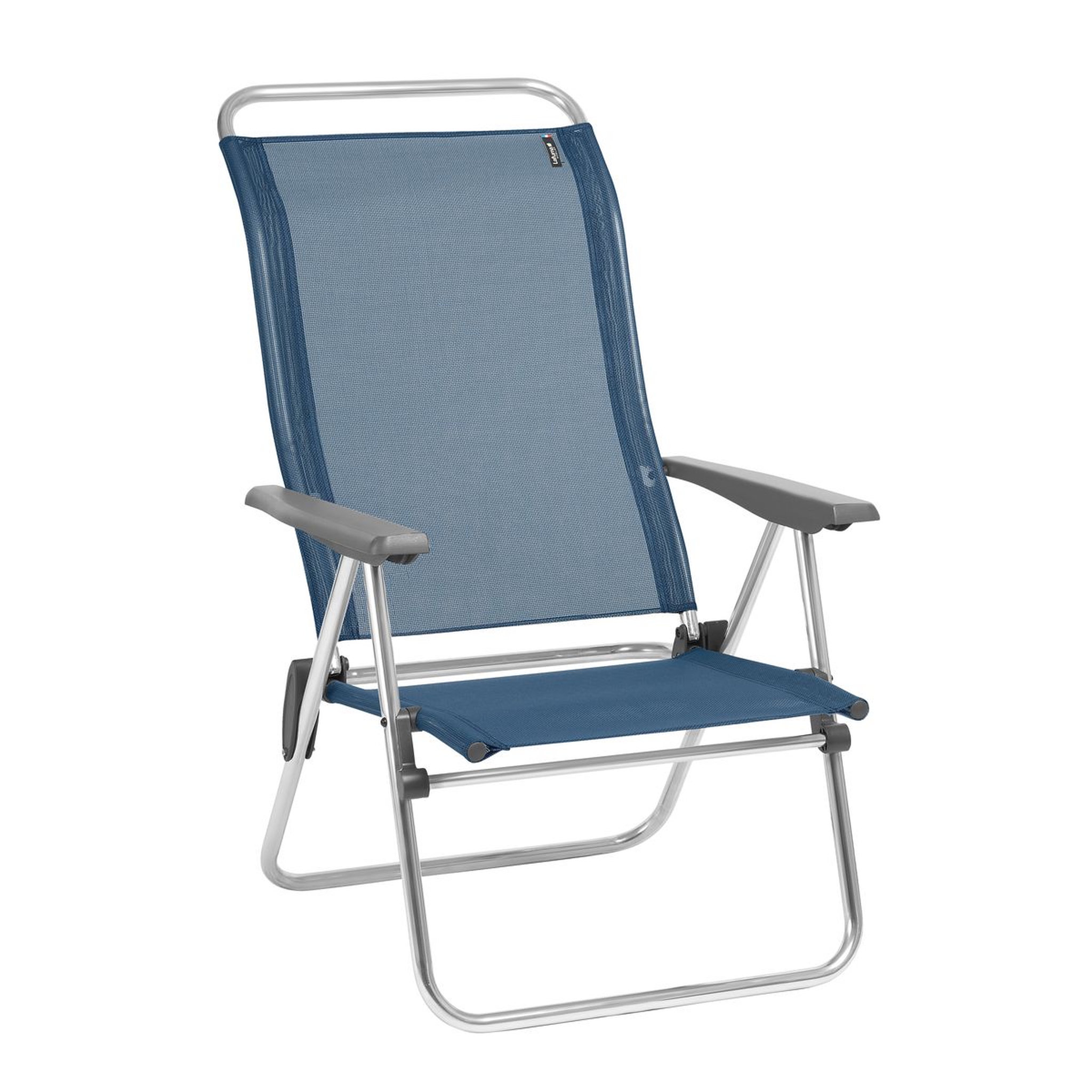 Voir la diapositive 1 : LAFUMA Chaise pliante plage et camping aluminium LOW ocean