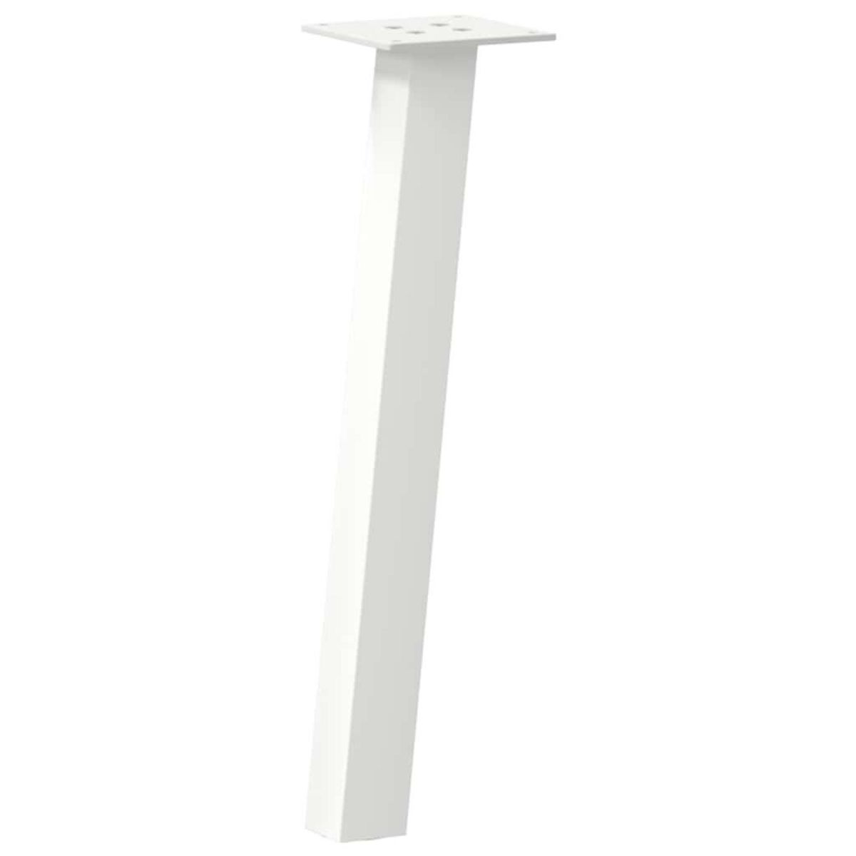 VIDAXL Pieds de table basse 4 pcs blanc 30 cm acier