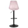 Voir la diapositive 2 : Paris Prix Tabouret de Bar Design  Terano  123cm Rose