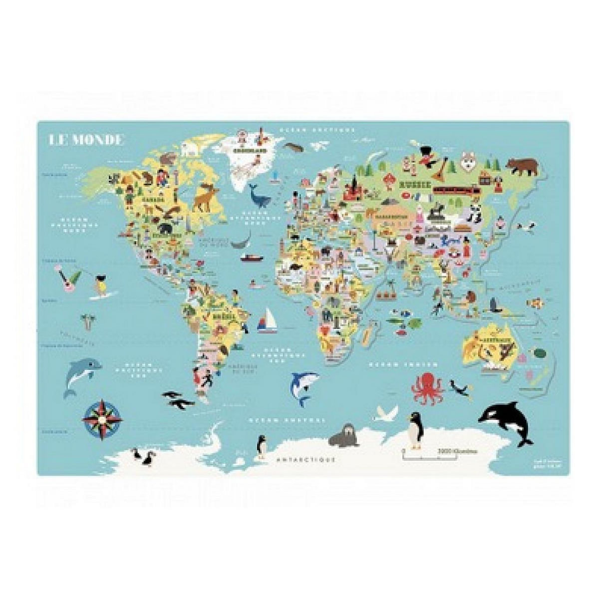 Vilac Carte du monde magnetique