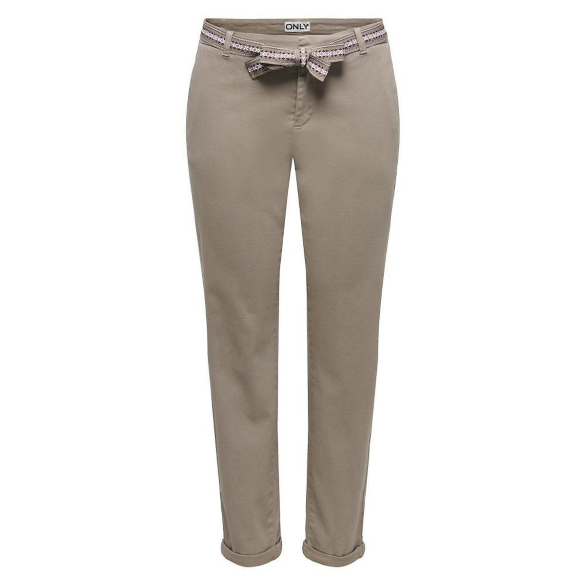 Only Pantalon fluide Beige Femme Only Bolin