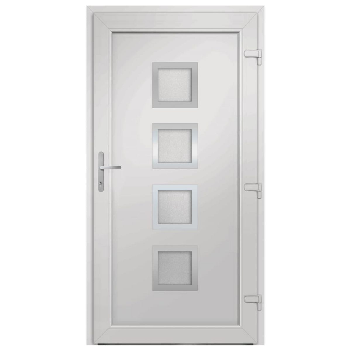VIDAXL Porte d'entree Blanc 108x208 cm PVC