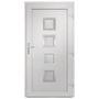 Voir la diapositive 5 : VIDAXL Porte d'entree Blanc 108x208 cm PVC