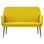 Voir la diapositive 3 : VIDAXL Banc Jaune 108x79x79 cm Velours