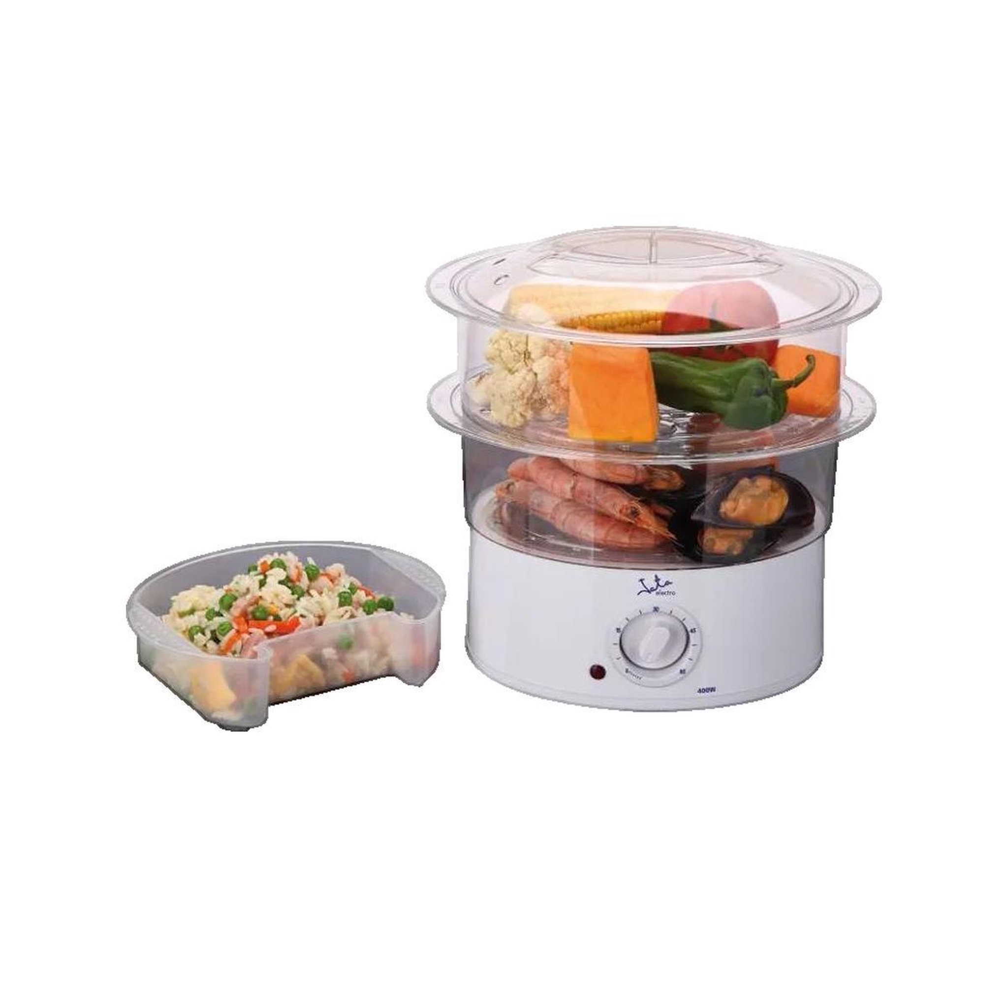 Voir la diapositive 2 : JATA Cuiseur vapeur JATA CV200 capacité 3,5 litres blanc
