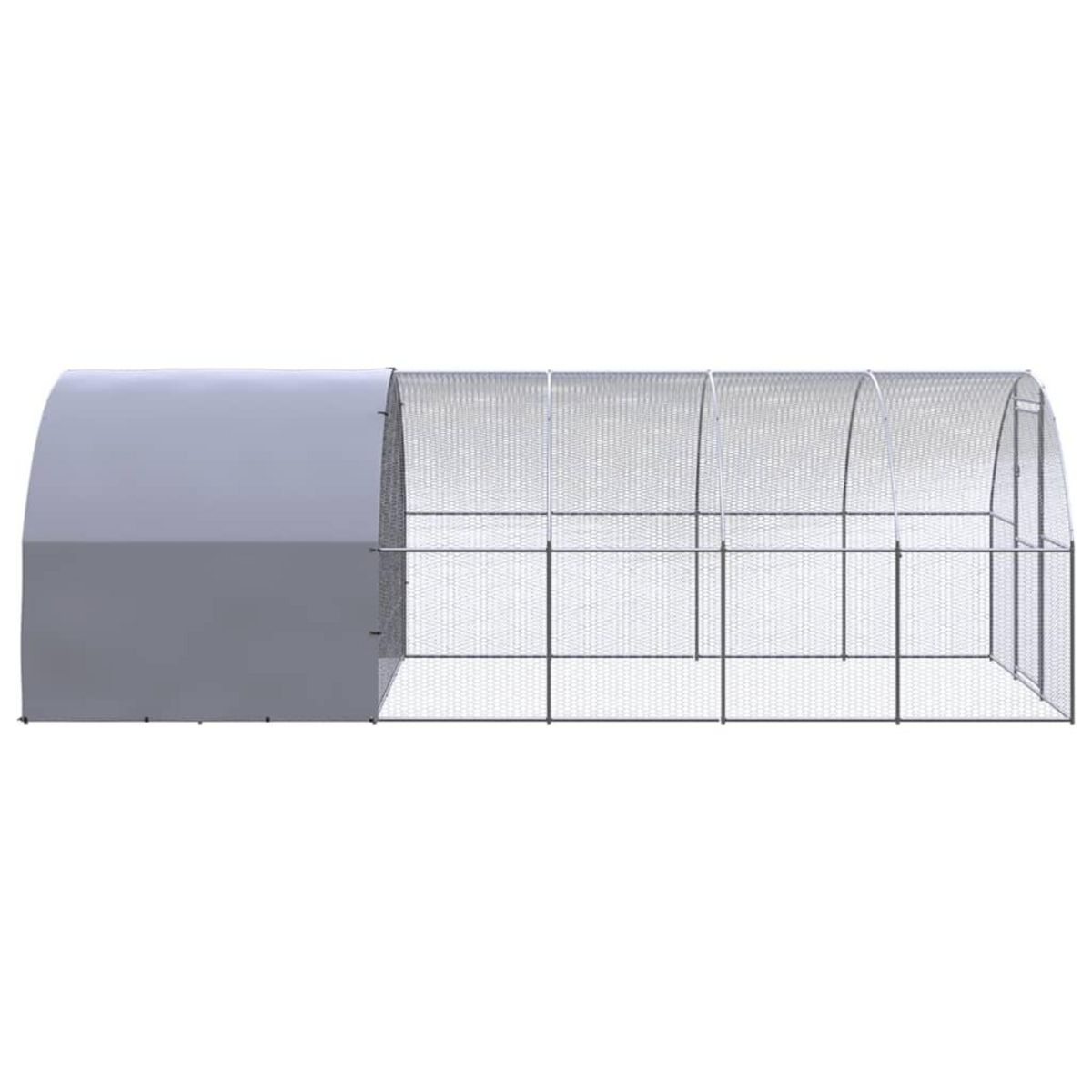 VIDAXL Poulailler d'exterieur 3x6x2 m Acier galvanise