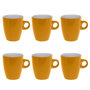 Voir la diapositive 1 : SECRET DE GOURMET Lot de 6 Mugs  Colorama  18cl Jaune