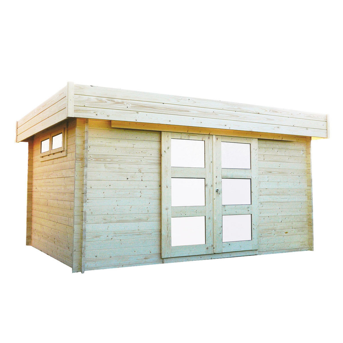 SOLID SUPERIA Abri de jardin bois - toit plat - 11,89m² - VIBORG