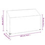 Voir la diapositive 6 : VIDAXL Housses de banc de jardin 2 pcs 8 œillets 190x70x70/88 cm PE