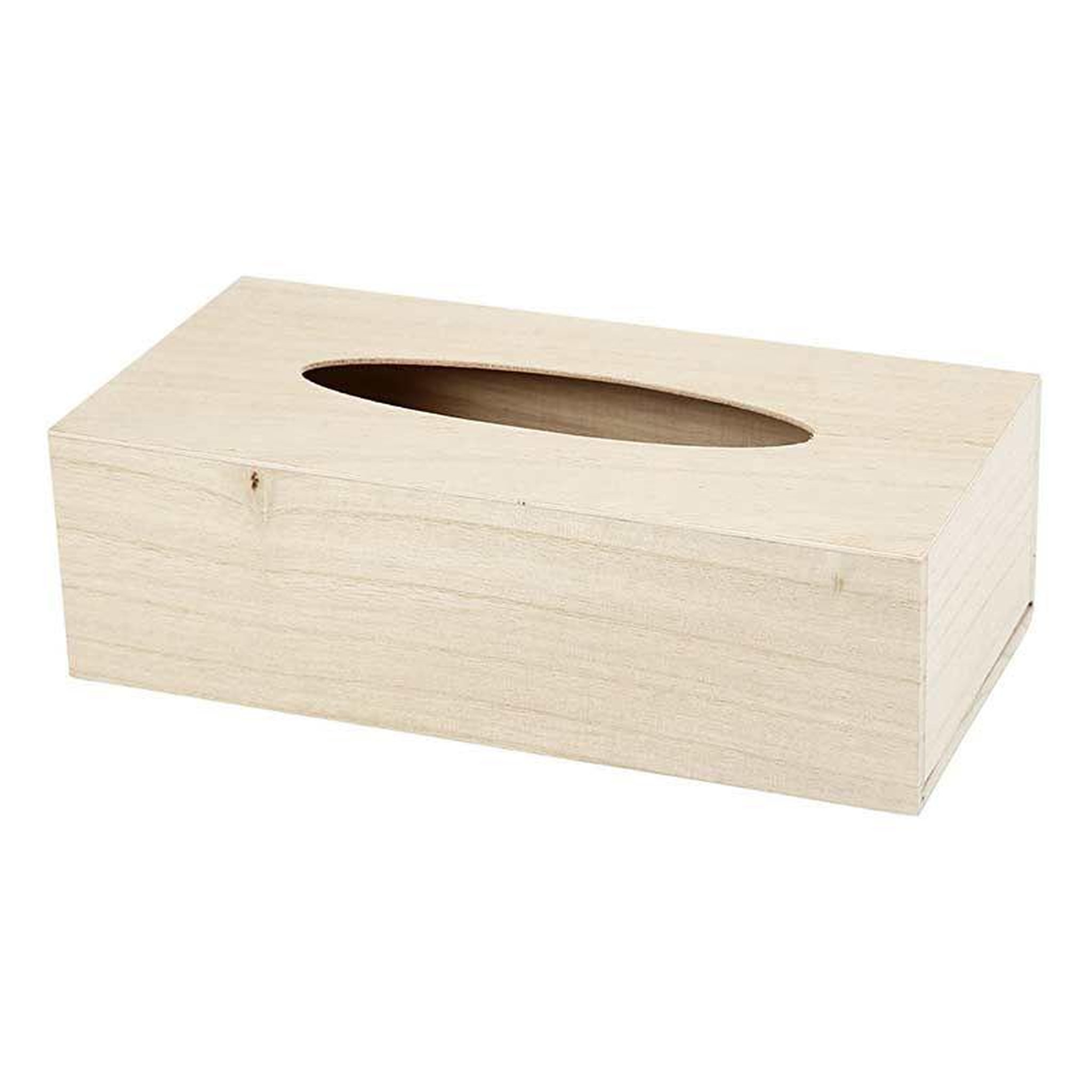CREATIV COMPANY Boîte à mouchoirs en bois à décorer - 27 x 14 x 8 cm