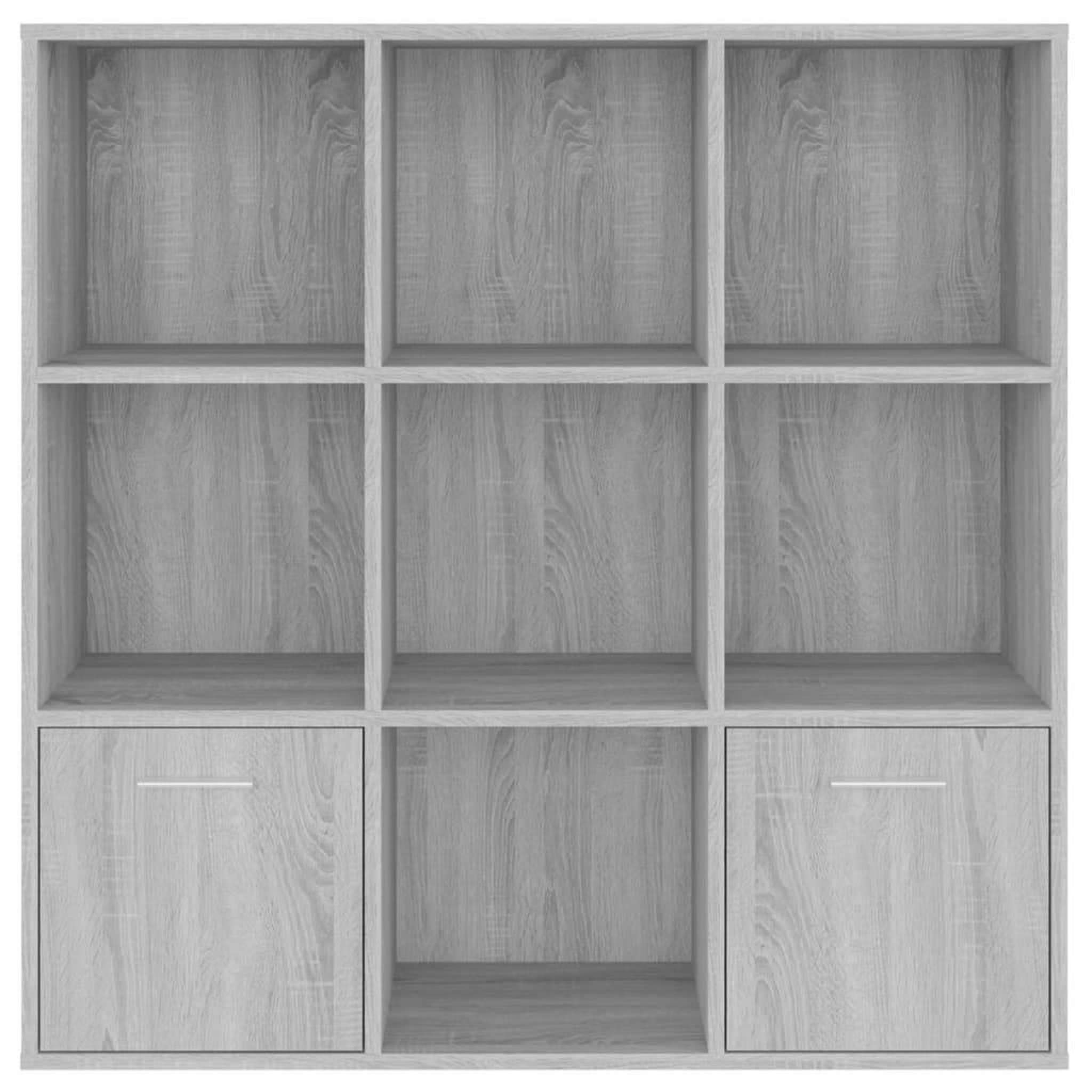 Voir la diapositive 3 : VIDAXL Armoire a livres Sonoma gris 98x30x98 cm