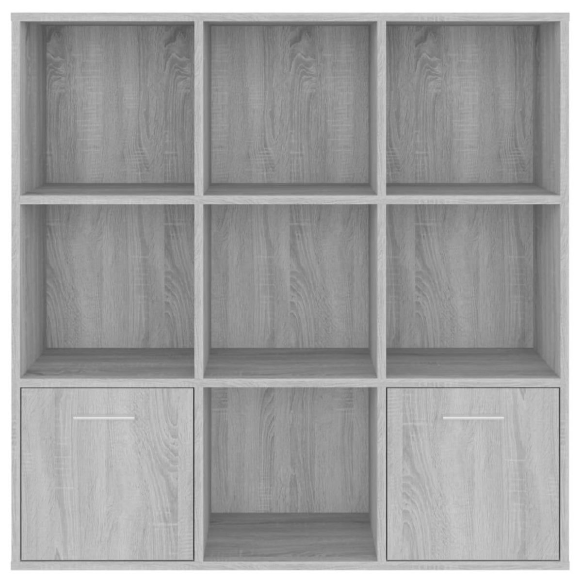 VIDAXL Armoire a livres Sonoma gris 98x30x98 cm