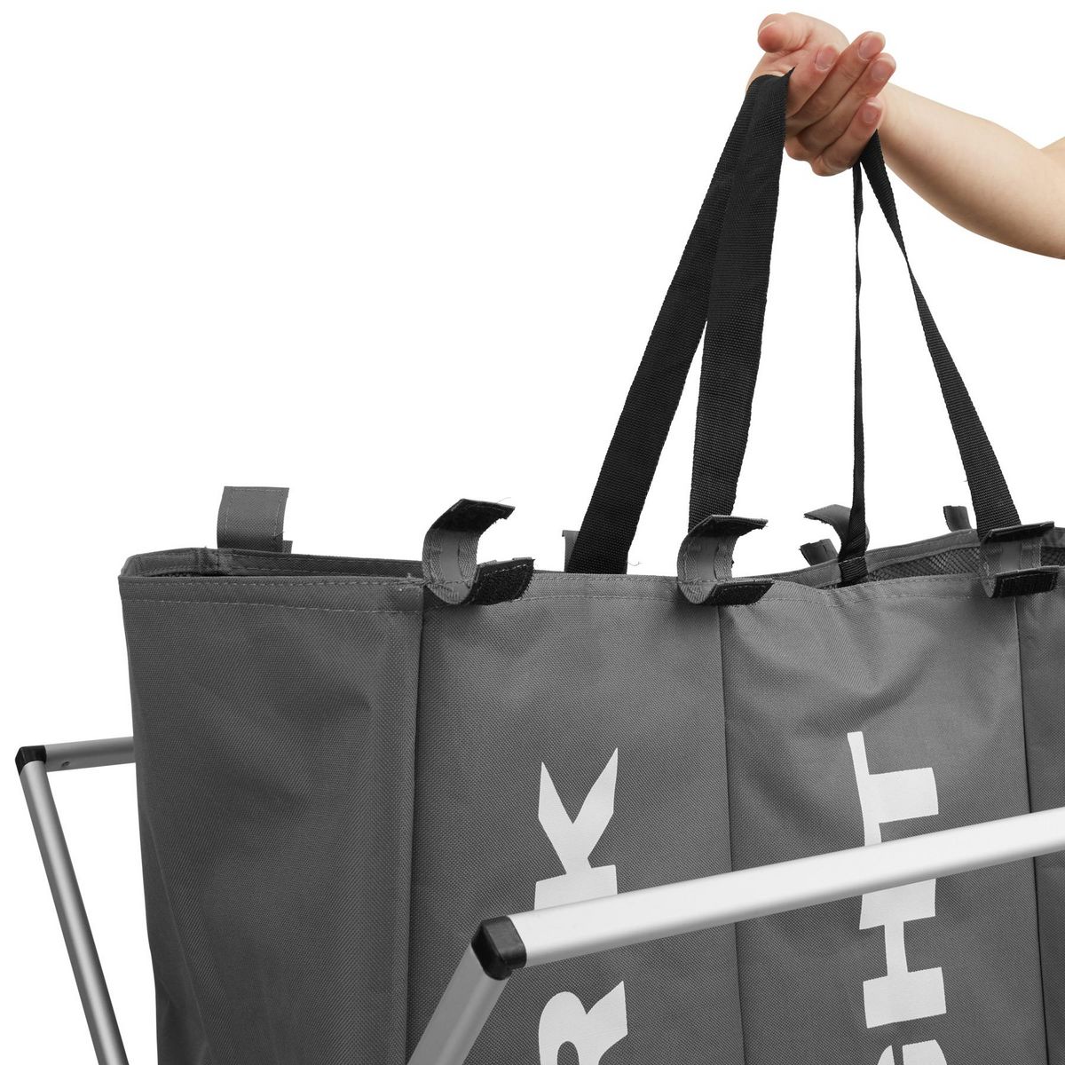 tectake Panier à linge triple