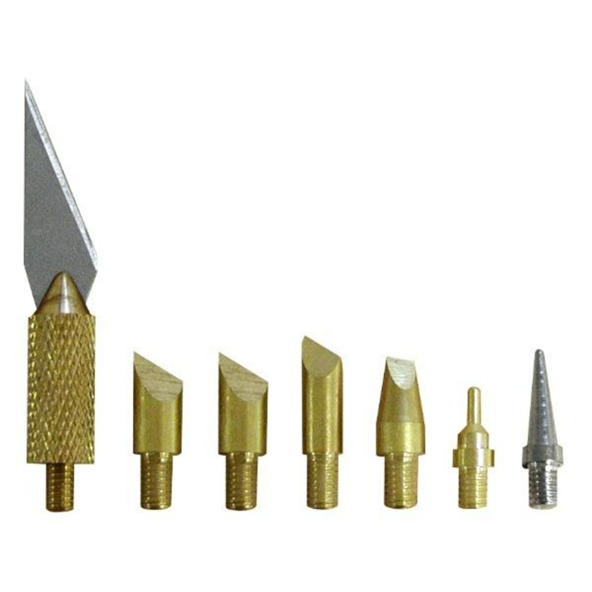 MAXICRAFT Jeu de 6 pannes + 1 lame pour pyrograveurs