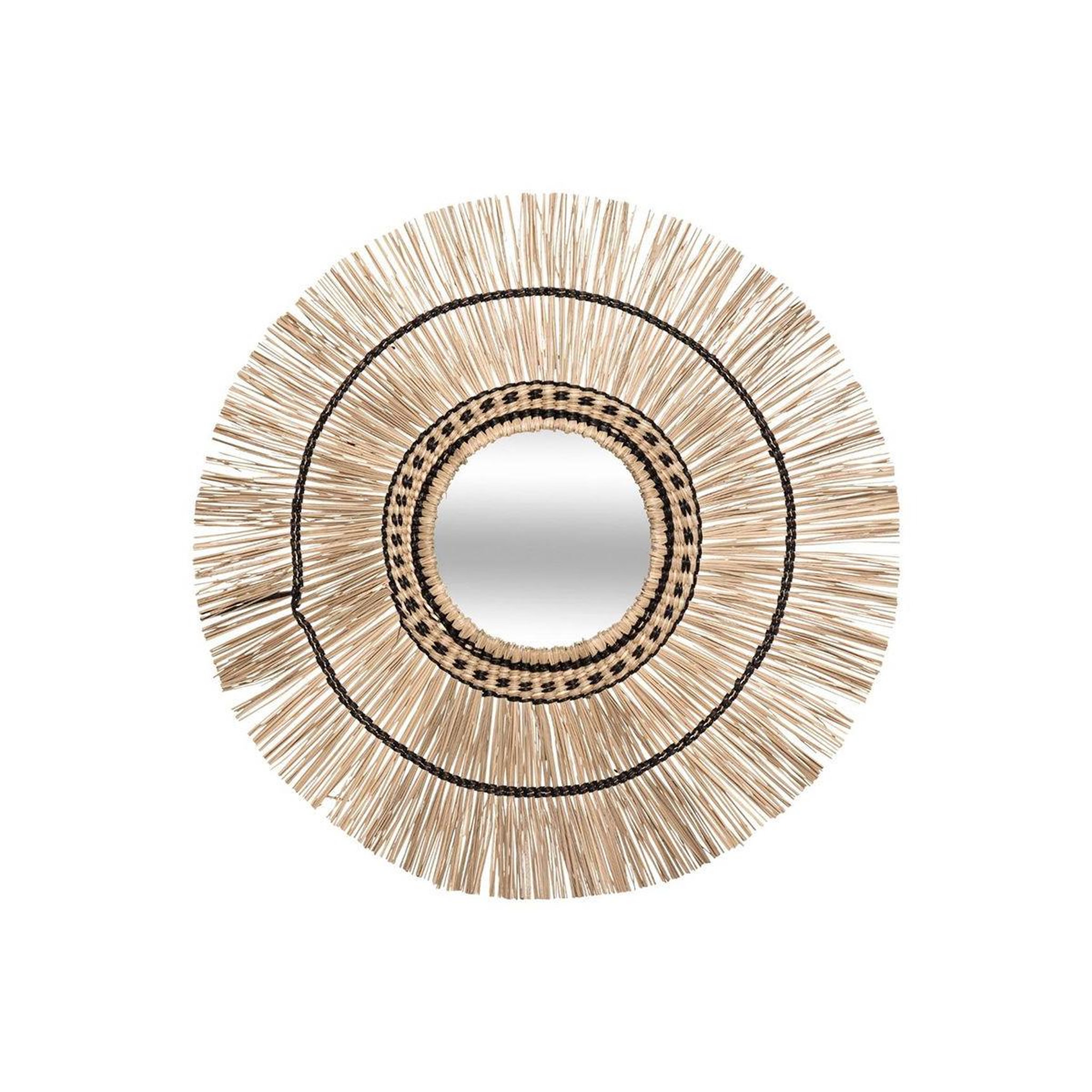 Voir la diapositive 1 : ATMOSPHERA Miroir Mural Design  Laya  60cm Naturel