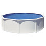 Voir la diapositive 2 : GRE Piscine hors sol acier ronde - Blanche - 4,80 x 1,22 m -FIDJI