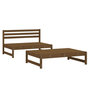 Voir la diapositive 2 : VIDAXL Salon de jardin 2 pcs marron miel bois de pin massif