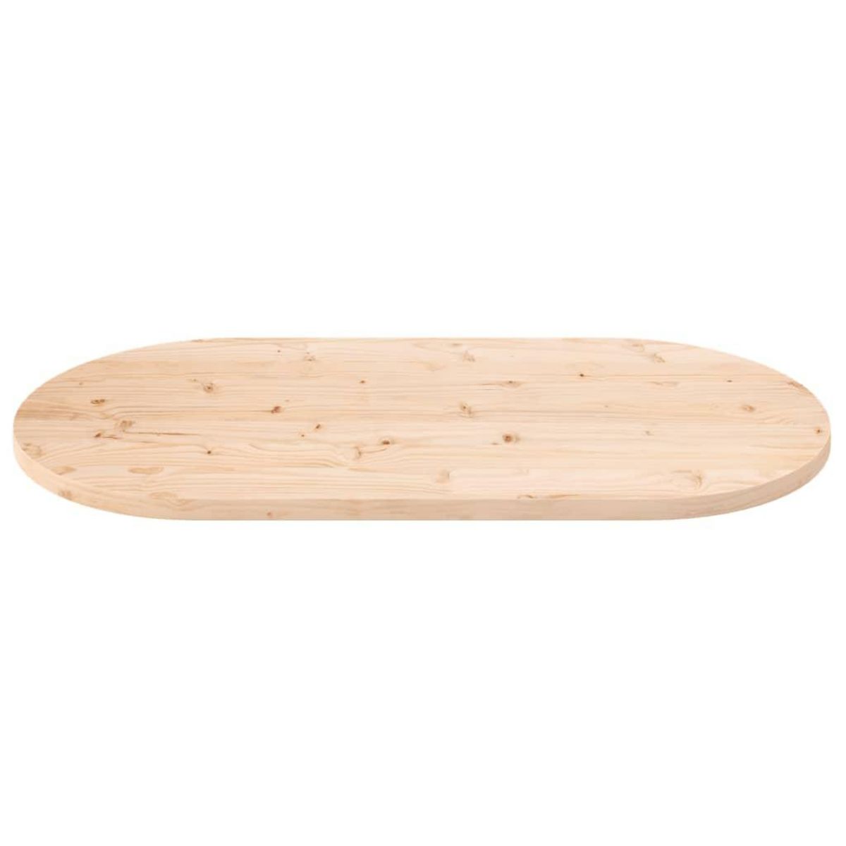 VIDAXL Dessus de table 90x45x2,5 cm bois de pin massif ovale
