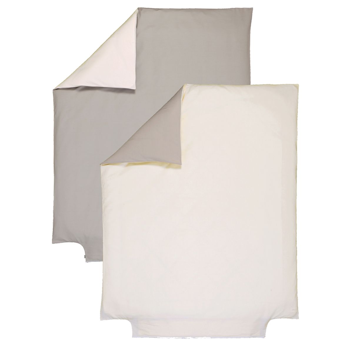 PTIT BASILE Housse de couette bicolore en coton bio 120x150 cm