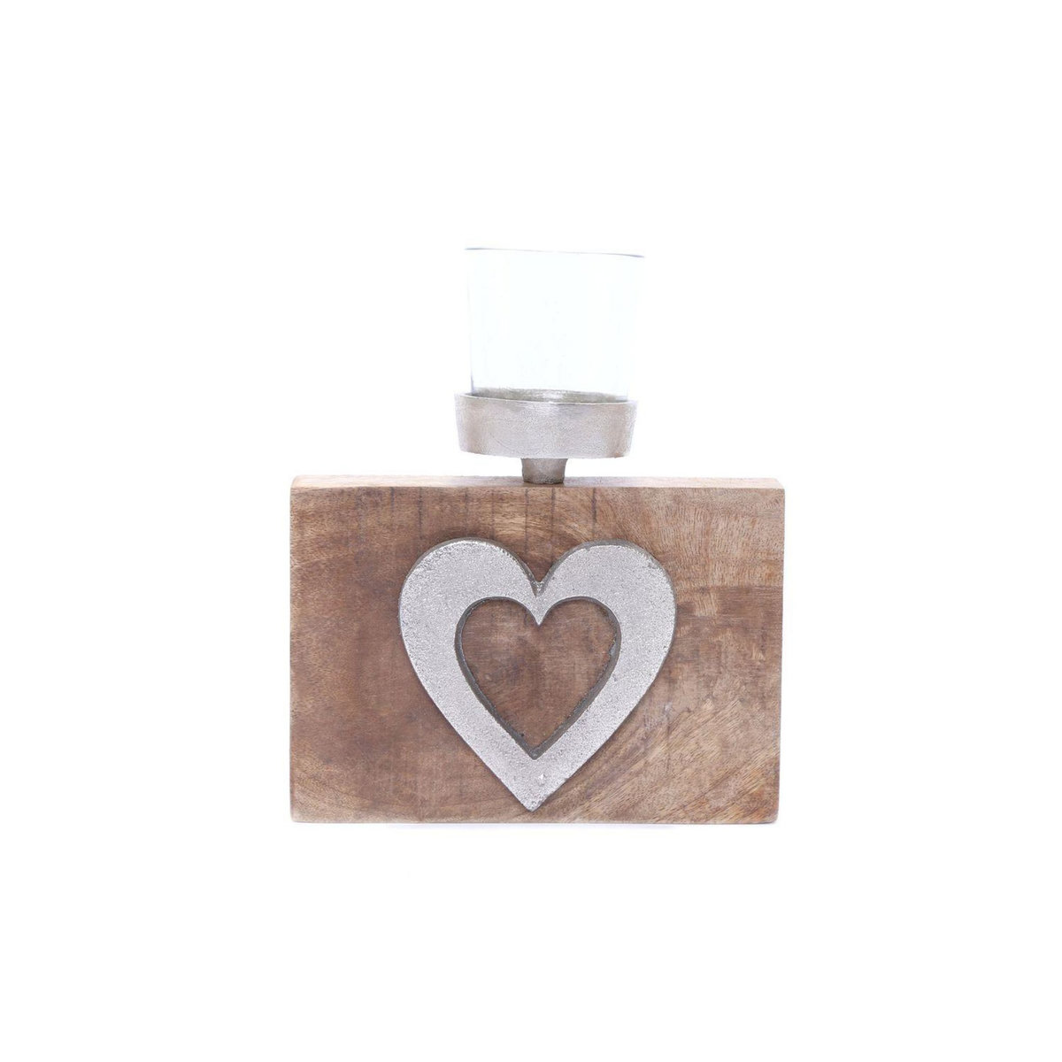 TOILINUX Porte bougie chauffe-plat Cœur - grand modèle