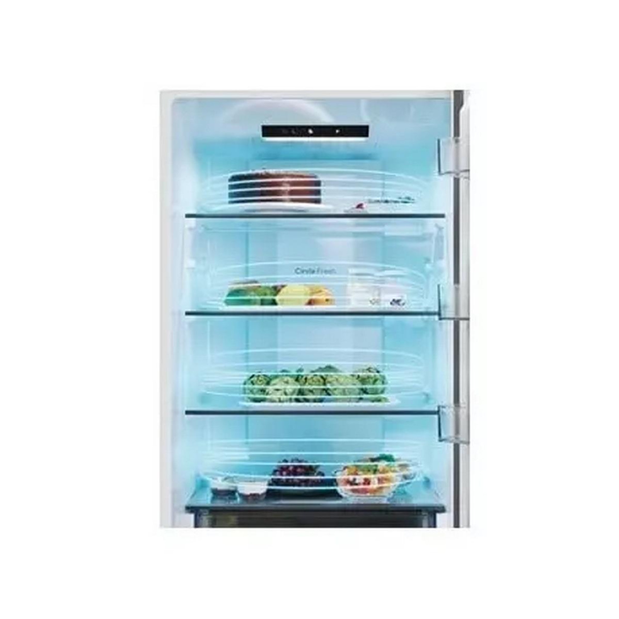 Voir la diapositive 5 : Candy Réfrigérateur combiné 60cm 409l no frost blanc - CNCQ2T620EW