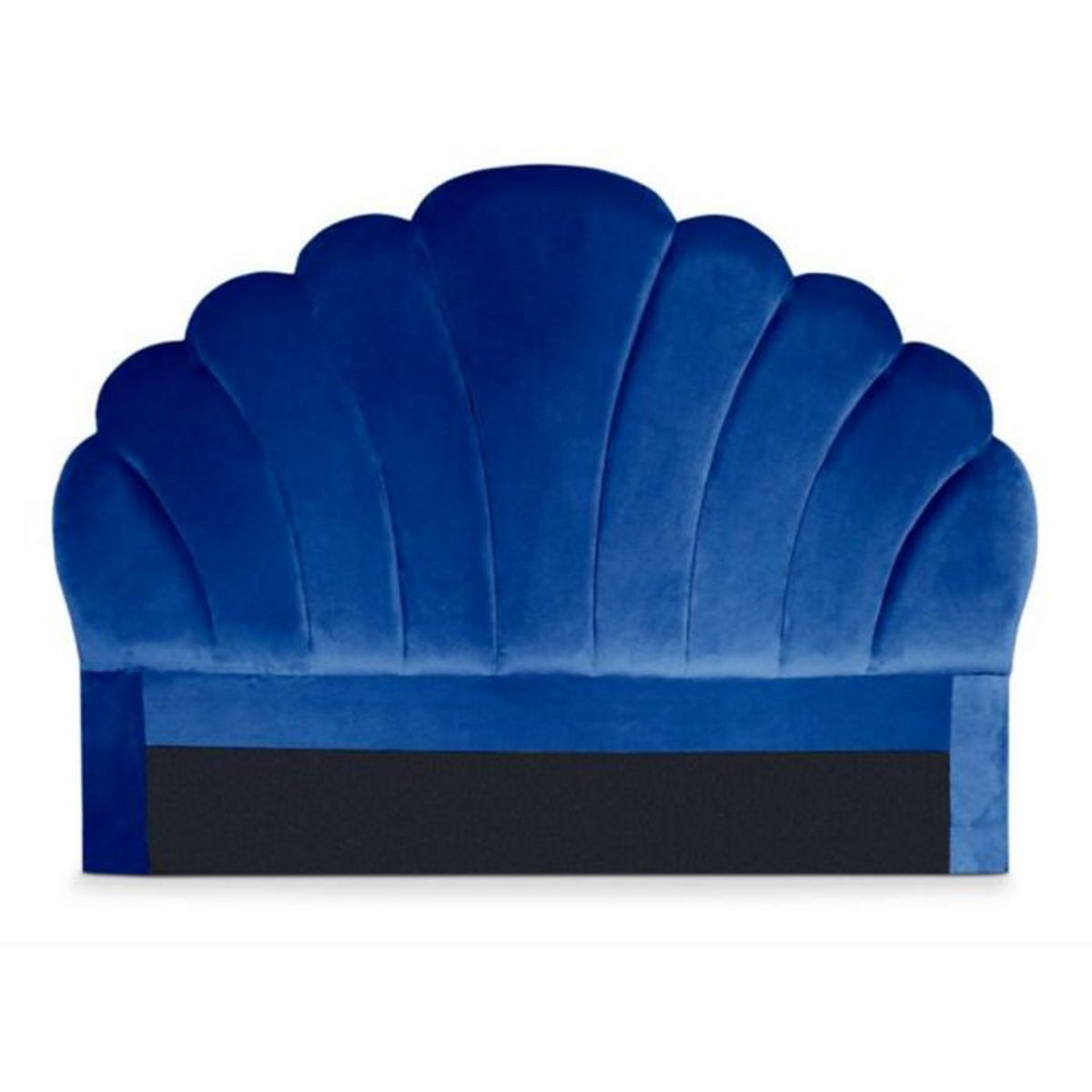 Paris Prix Tête de Lit en Velours  Shelly  140cm Bleu