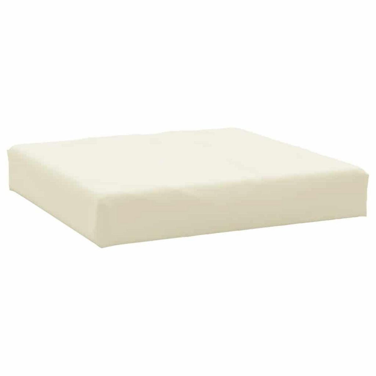 VIDAXL Coussins de palette lot de 2 blanc creme tissu oxford