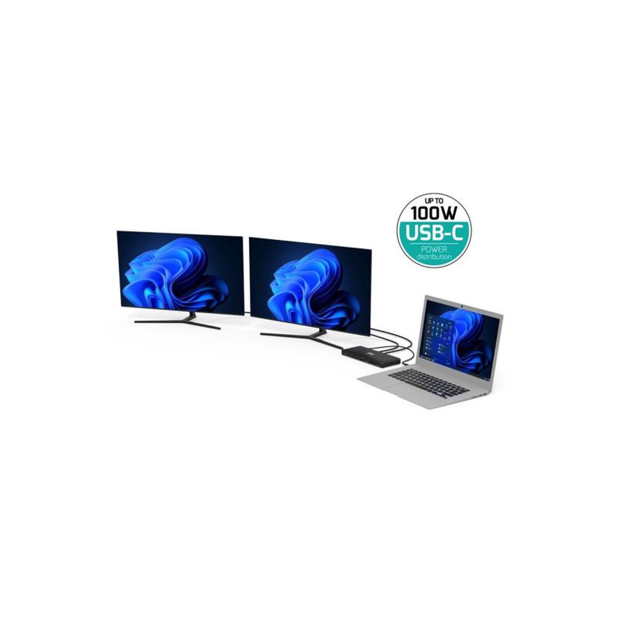 Voir la diapositive 5 : Port Station d accueil PC portable Port STATION D ACCUEIL TYPE C 11 EN 1 DOUBLE AFFICHAGE EN 4 K PD 100W