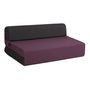 Voir la diapositive 1 : Chauffeuse 2 places tissu bicolore DUETTO