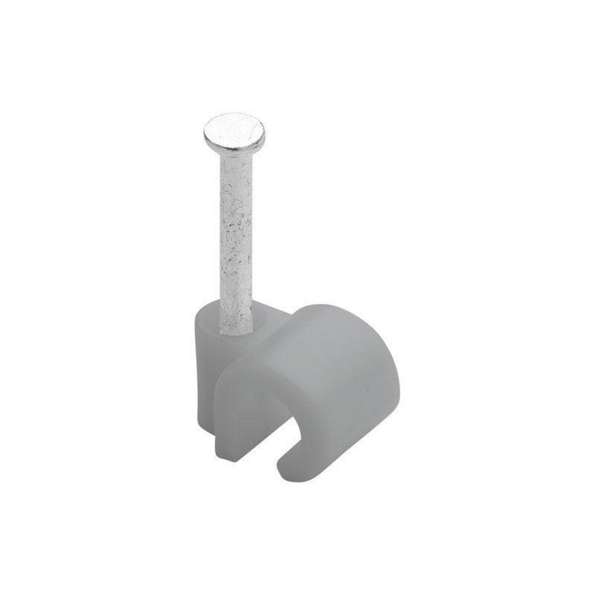 CENTRALE BRICO Lot de 100 attaches-fils, Diamètre de 4 à 7 mm, L.20 mm, Gris