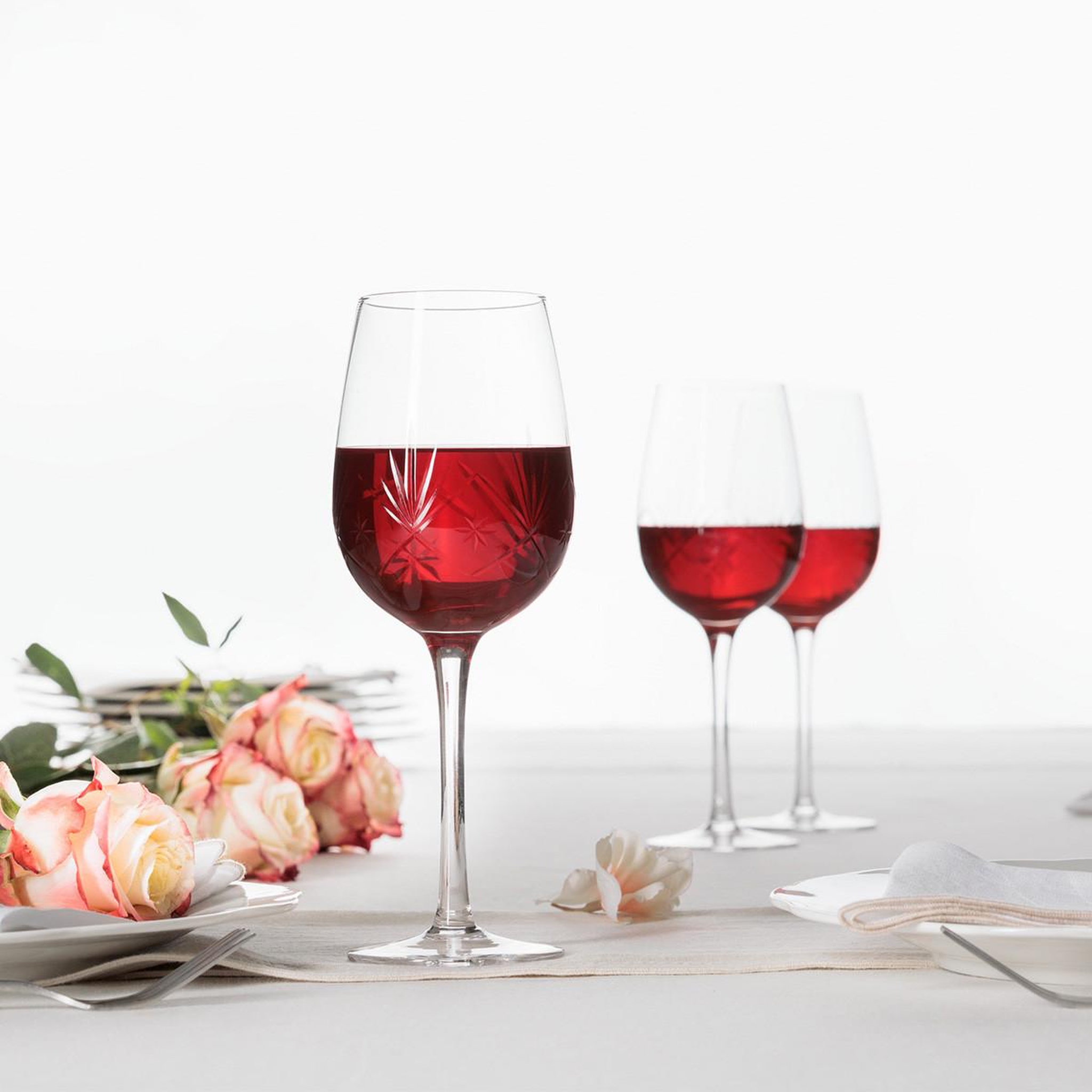 Voir la diapositive 3 : SECRET DE GOURMET Lot de 6 verres à vin design  victoria  38cl transparent