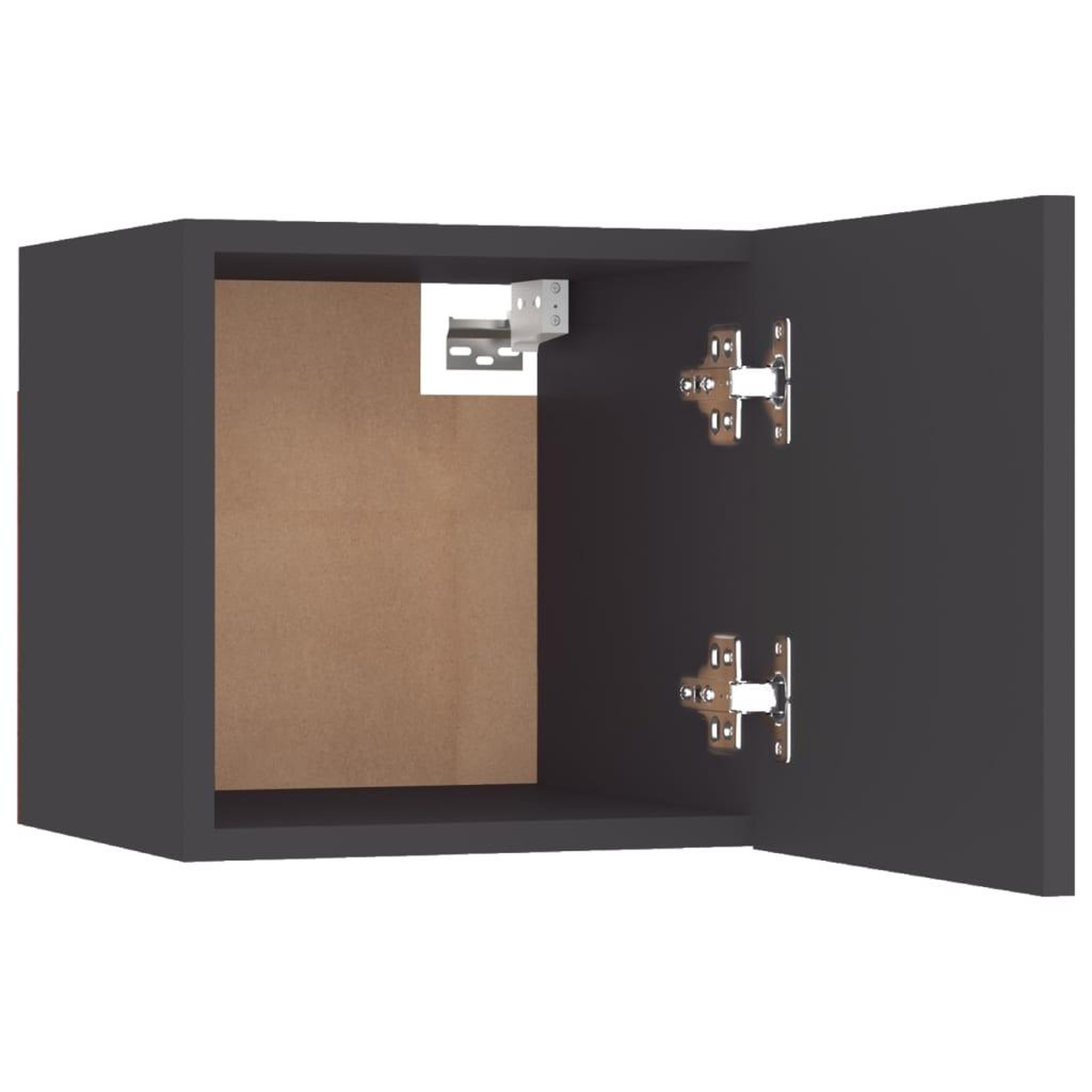 Voir la diapositive 4 : VIDAXL Table de chevet Gris 30,5x30x30 cm Bois d'ingenierie