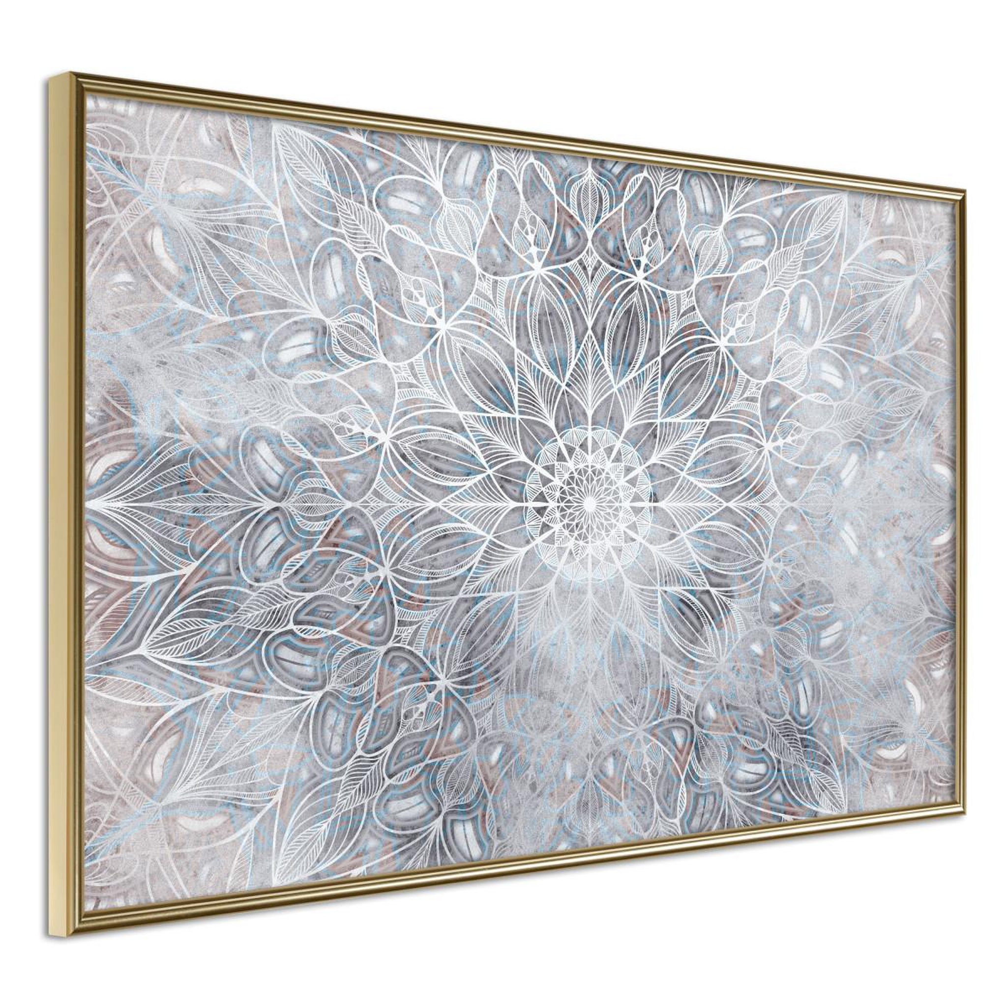 Voir la diapositive 1 : Paris Prix Affiche Murale Encadrée  Winter Mandala