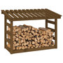 Voir la diapositive 4 : VIDAXL Support de bois de chauffage Marron miel 108x64,5x78cm Bois pin