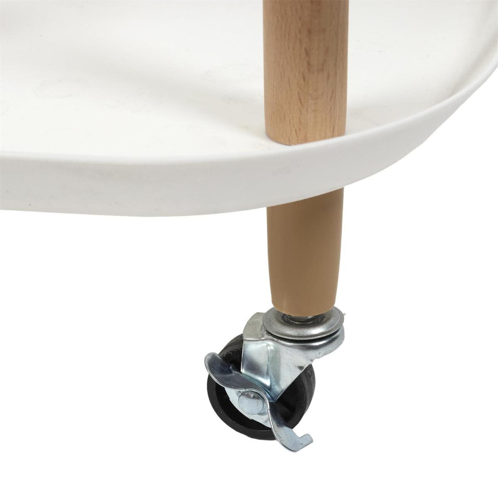 Voir la diapositive 5 : The Home Deco Factory Desserte de cuisine 3 niveaux  kaleo  81cm blanc