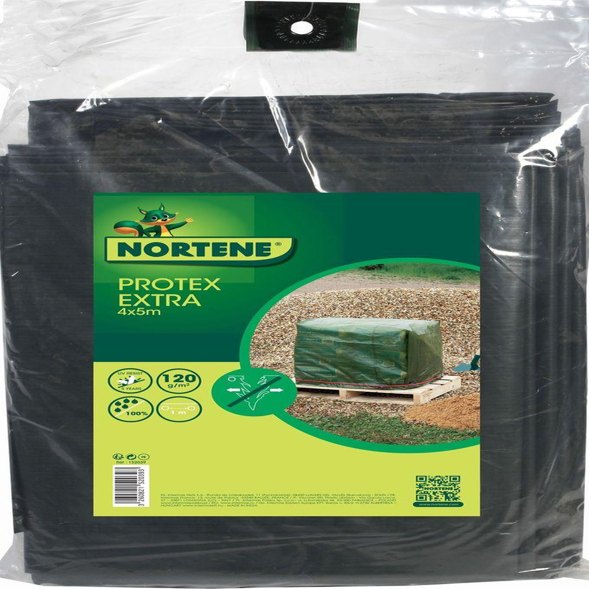 Nortene Bâche de protection très résistante  Protex Extra  - 4 x 5 m
