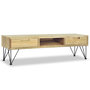 Voir la diapositive 2 : VIDAXL Meuble TV 120x35x35 cm Teck massif
