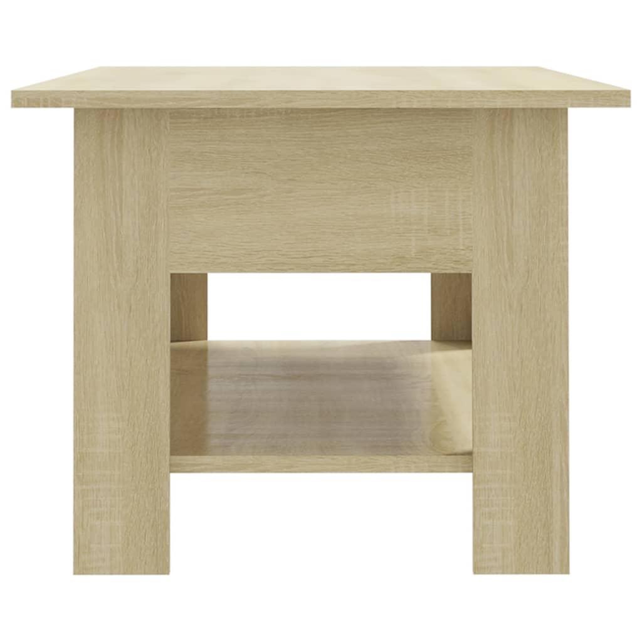 Voir la diapositive 4 : VIDAXL Table basse chene sonoma 102x55x42 cm bois d'ingenierie