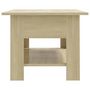 Voir la diapositive 4 : VIDAXL Table basse chene sonoma 102x55x42 cm bois d'ingenierie