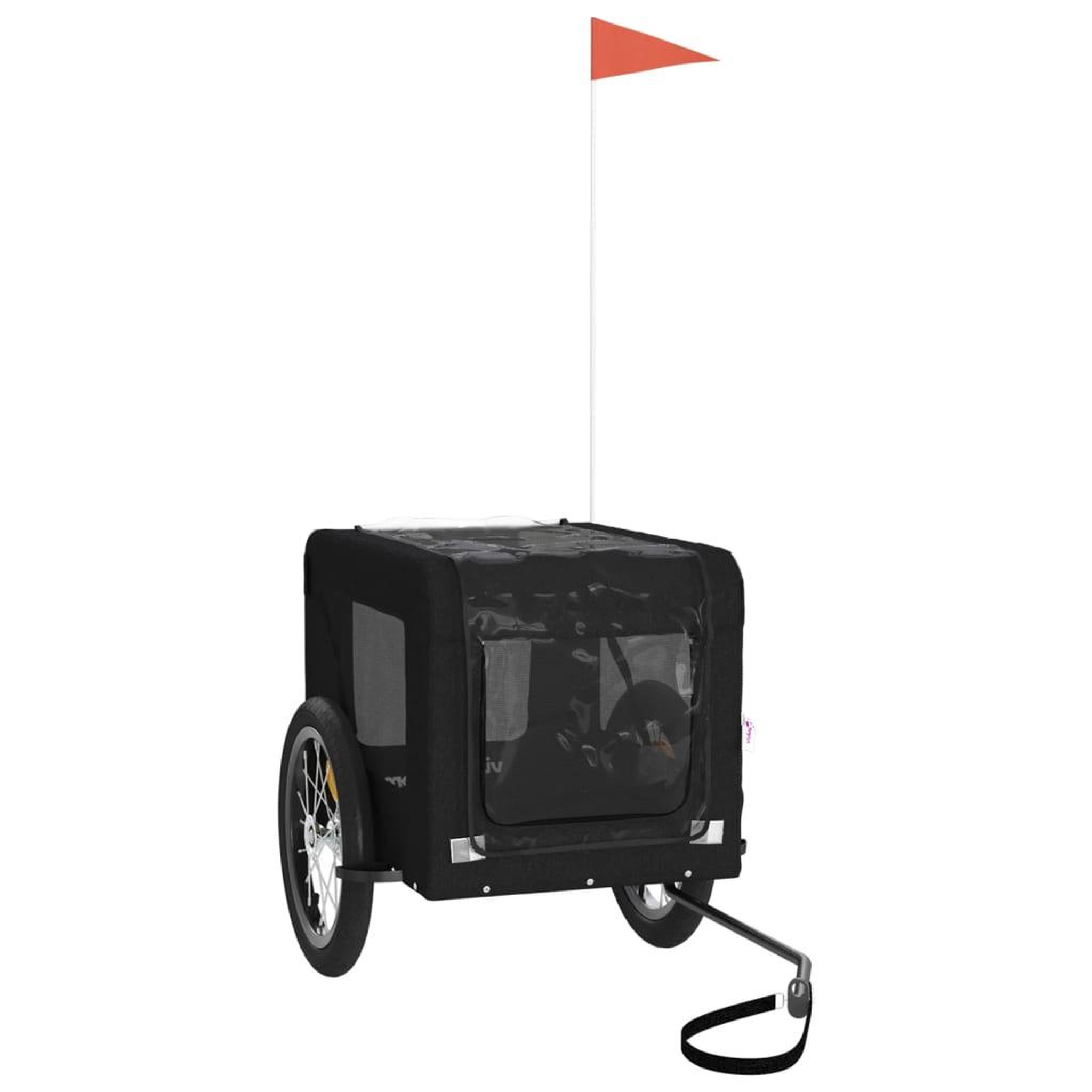 Voir la diapositive 4 : VIDAXL Remorque de velo pour animaux de compagnie noir